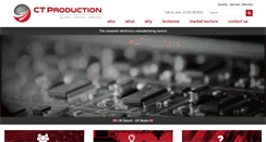 Desktop Screenshot of ctproduction.co.uk