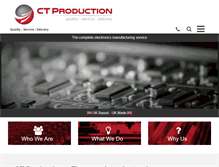 Tablet Screenshot of ctproduction.co.uk